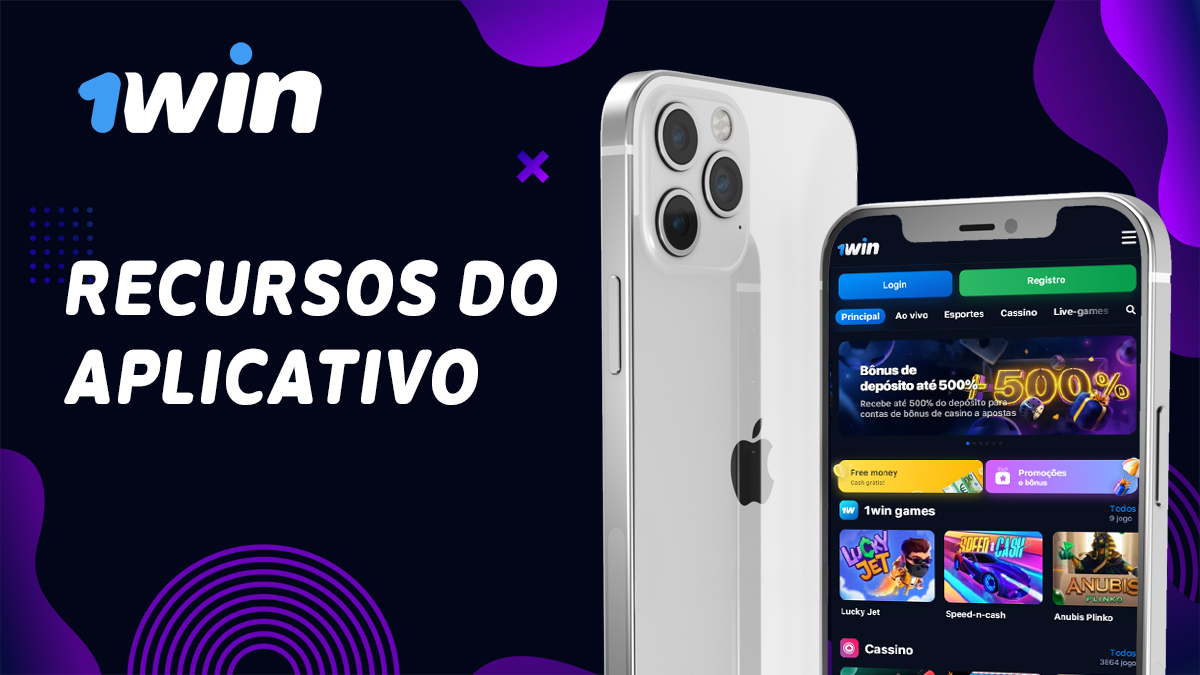 Lista de recursos 1win de aplicativos móveis para usuários brasileiros