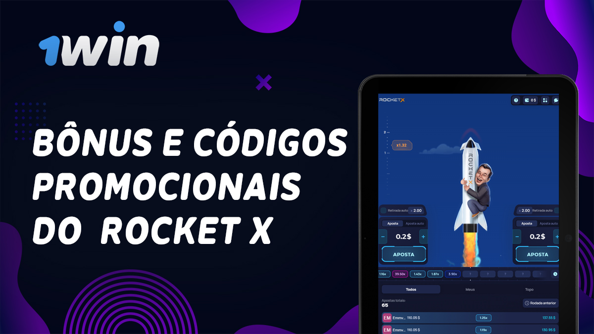 Quais promoções e bônus estão disponíveis no 1Win Brasil para os fãs do jogo Rocket X