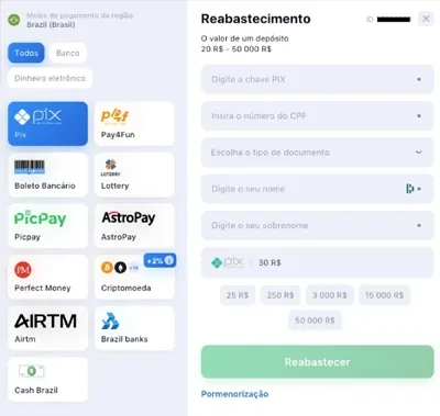 Métodos de depósito