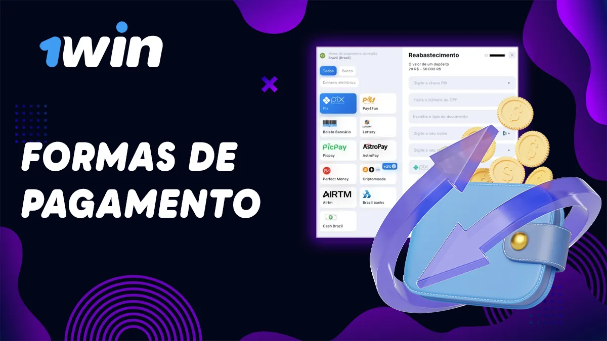 Métodos para fazer depósitos e saques