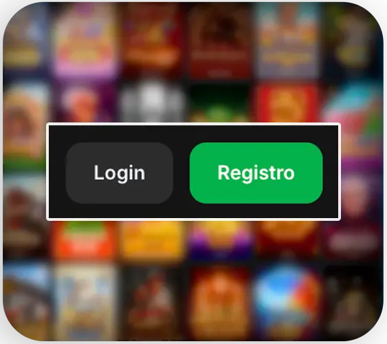 Botão para entrar e registrar uma conta