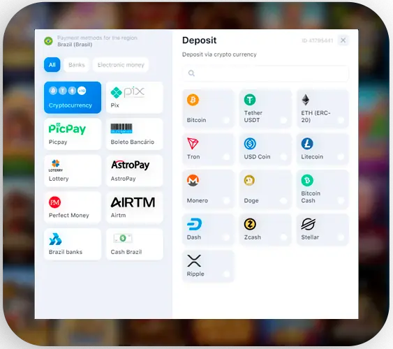 Métodos de depósito para jogadores do Brasil