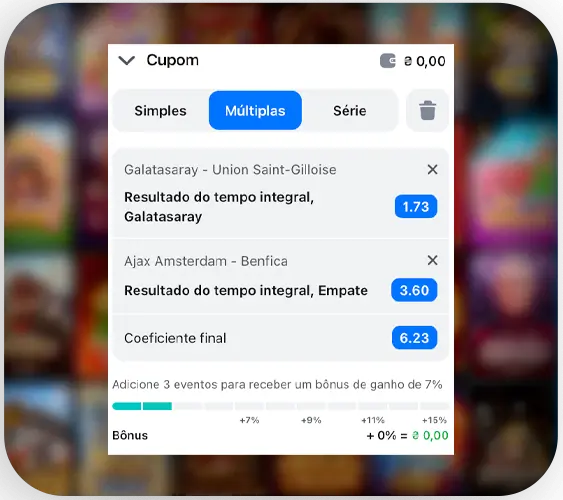 Preenchendo o cartão de aposta