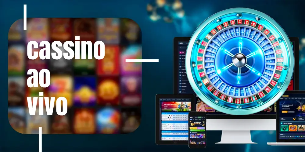 Tela do Cassino ao vivo do 1win com dealers reais e mesas de roleta