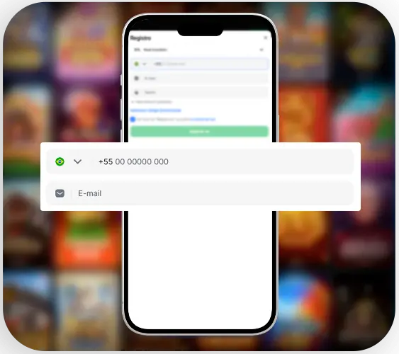 Tipos de registro de dados em um aplicativo móvel.