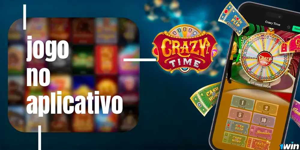 Crazy Time no aplicativo móvel 1win