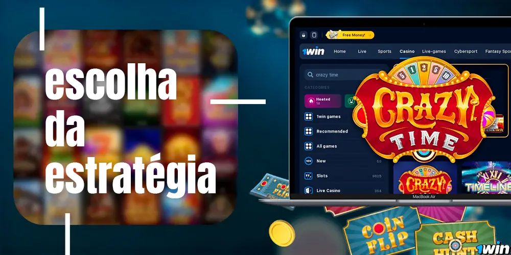 Escolha da estratégia de jogo no Crazy Time