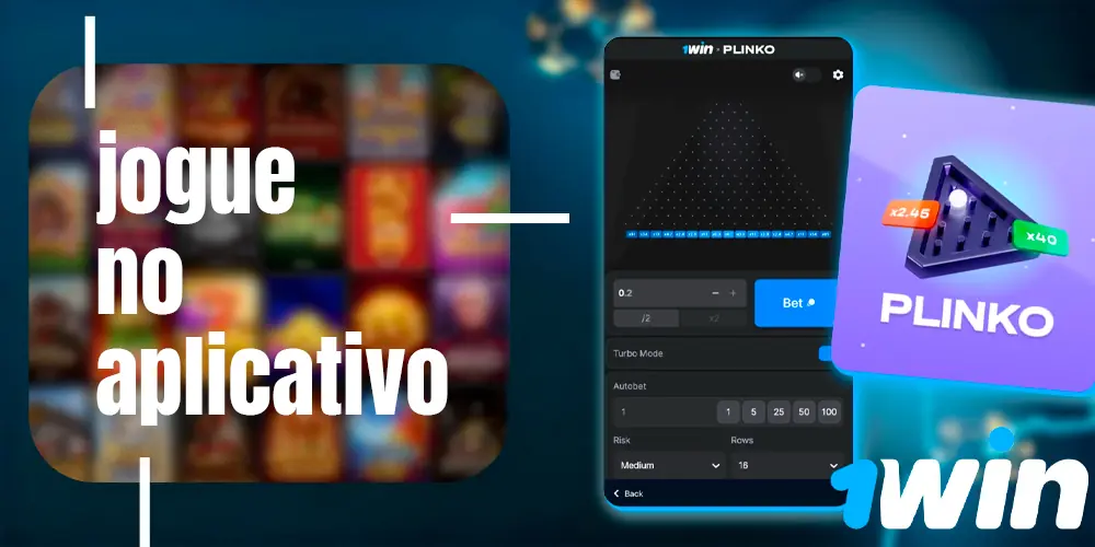 Jogo Plinko no aplicativo