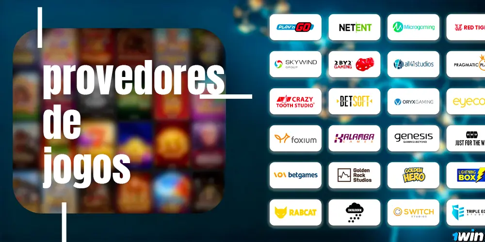 Provedores de jogos de cassino 1win